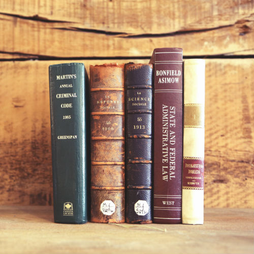 old books on a shelf