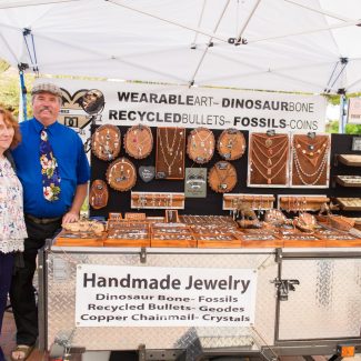 handmade jewelry at farmers market