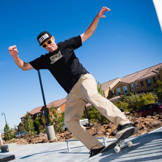 skateboarder at potenza skatepark