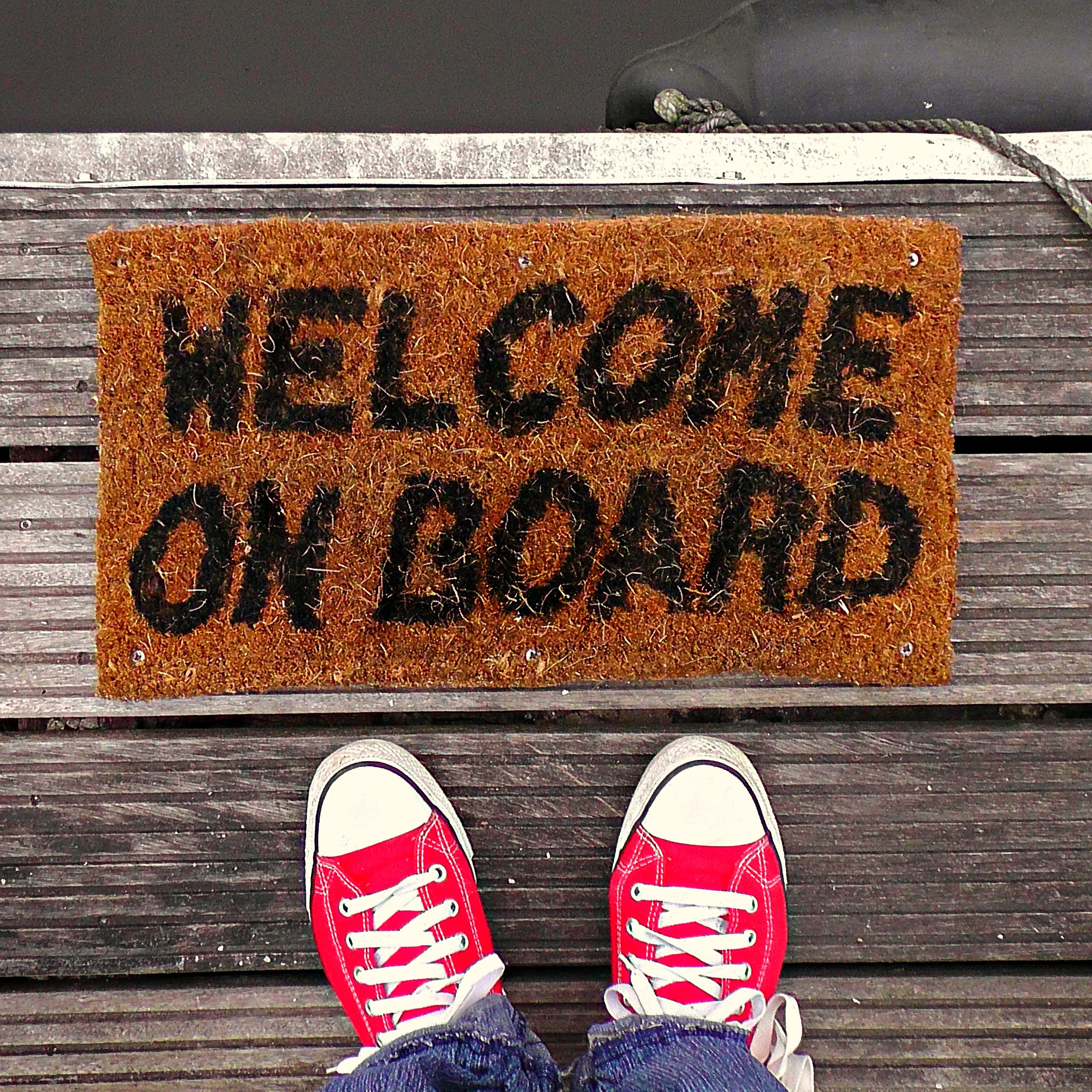 welcome on board mat