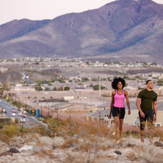 couple hiking in henderson nv