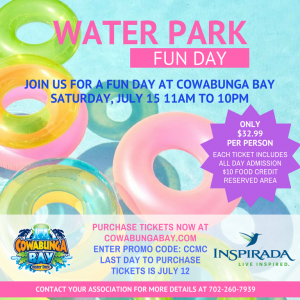 water park fun day flyer