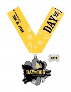 day of the dog run medal