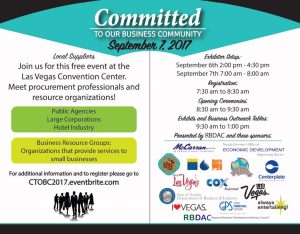 committed to our business community flyer