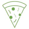 Pizza green green icon