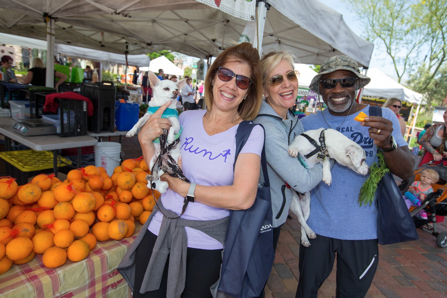 Friends at the Farmers' Market