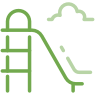 slide icon green