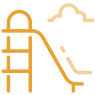 slide icon gold