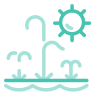 splash pad icon teal