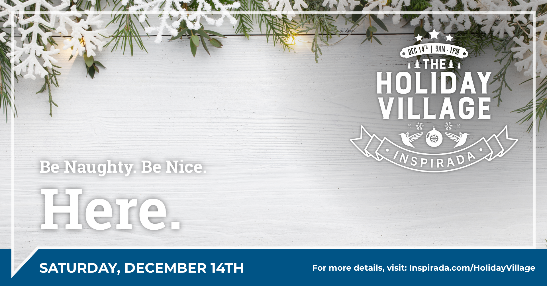 Holliday Village event flyer